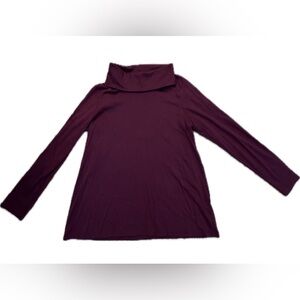 L.L. Bean Deep Purple Supima Cotton Top